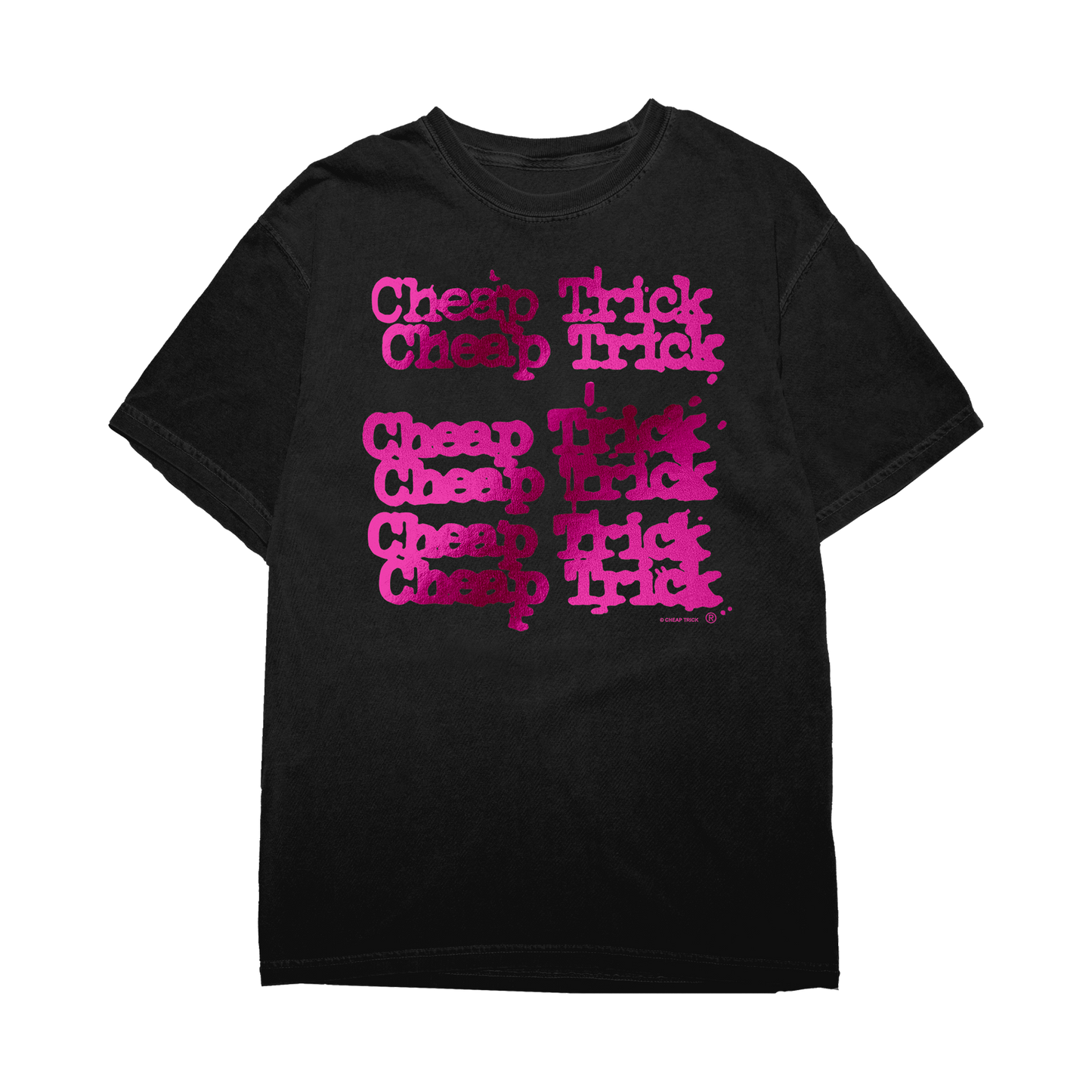 6 Lines Logo Pink Foil Tee