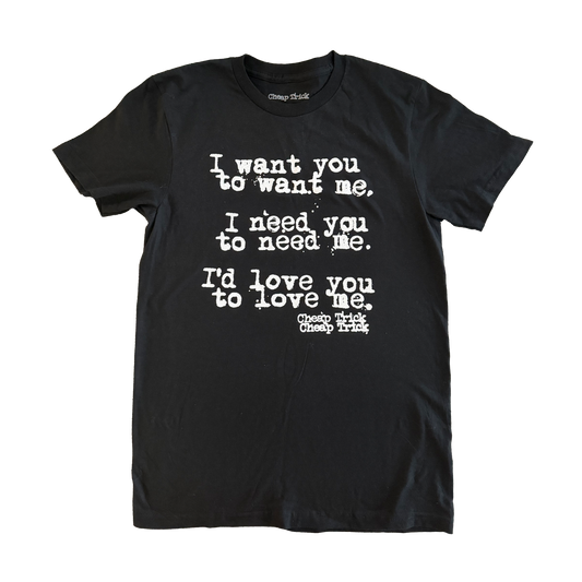 I Want You Black Tee