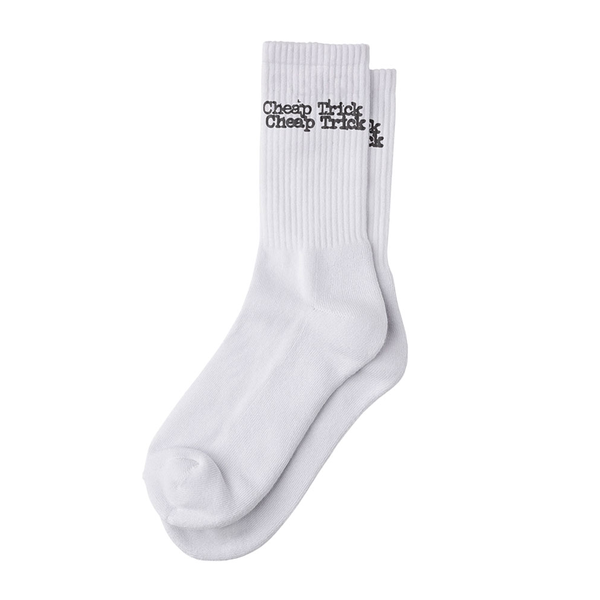 Cheap Trick White Logo Socks